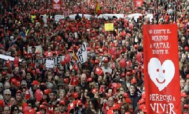 An abortion protest that shrank in size An abortion protest that shrank in size
