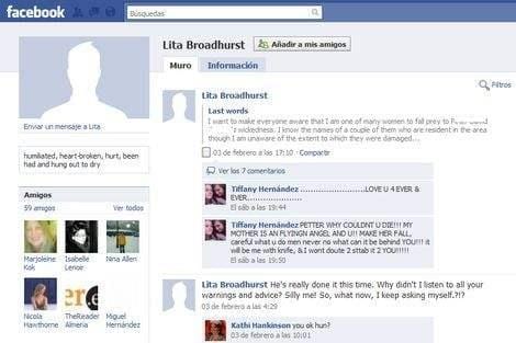 Facebook suicide note Facebook suicide note