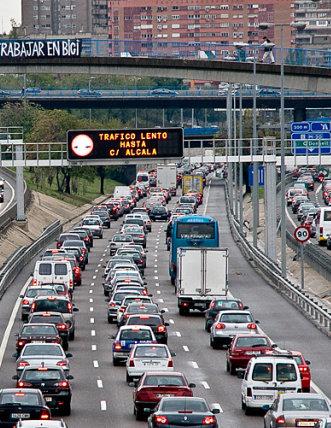 Traffic pollution motors in Spain Traffic pollution motors in Spain