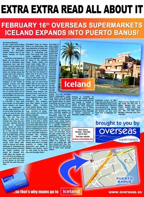 Iceland opening tenth Spanish store in Puerto Banus Iceland opening tenth Spanish store in Puerto Banus