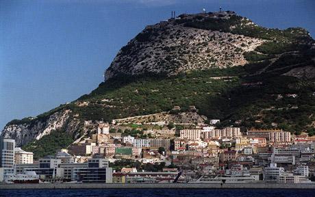 Gibraltar driven out of the sea Gibraltar driven out of the sea