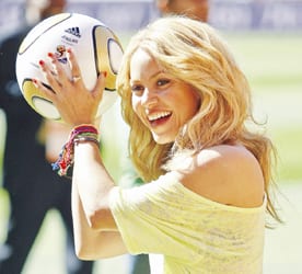 Shakira is one of the boys Shakira is one of the boys