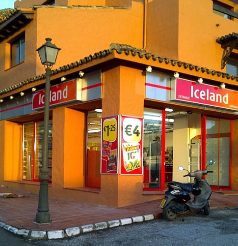 Free handouts at Iceland Puerto Banus Free handouts at Iceland Puerto Banus