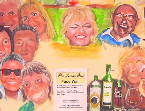 Face wall for breast cancer victims Face wall for breast cancer victims