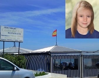 I saw Madeleine McCann playing outside Costa del Sol beach restaurant I saw Madeleine McCann playing outside Costa del Sol beach restaurant
