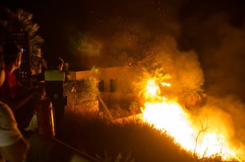 Firework display burns through Benalmadena Firework display burns through Benalmadena