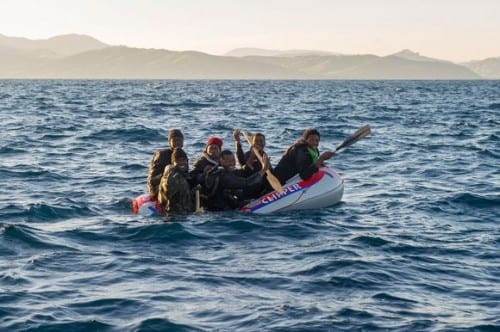 Families squeeze into toy dinghies to come to Europe from Africa Families squeeze into toy dinghies to come to Europe from Africa