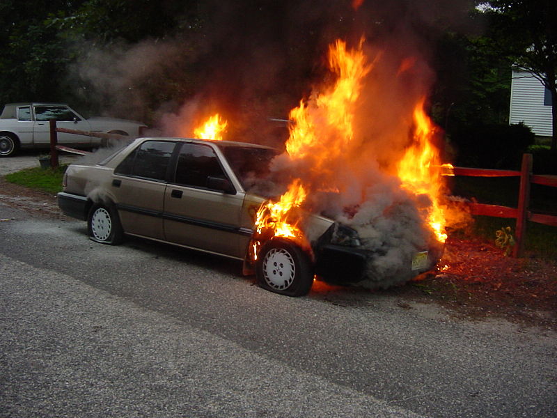 Suicide suspected in car fire death Suicide suspected in car fire death