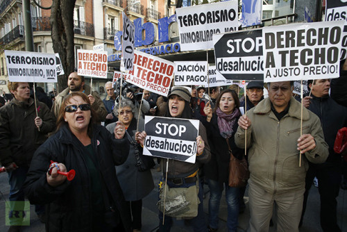 Forced evictions and mortgage debt leads to suicides Forced evictions and mortgage debt leads to suicides