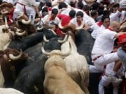 Six people gored in second running of the bulls at Pamplona festival
