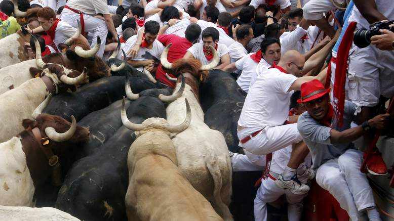 VIDEO: 23 injured during stampede at Pamplona bull run VIDEO: 23 injured during stampede at Pamplona bull run