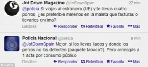 Twits! Police feed gives advice to drug smugglers Twits! Police feed gives advice to drug smugglers