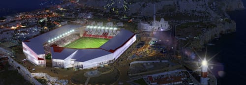 Gibraltar FA unveil design for new stadium Gibraltar FA unveil design for new stadium