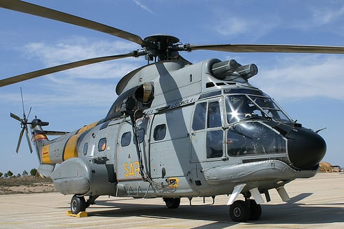 Crew members missing after Spanish military helicopter crash Crew members missing after Spanish military helicopter crash