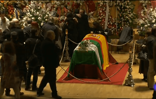 Paco de Lucia burial in Algeciras today Paco de Lucia burial in Algeciras today