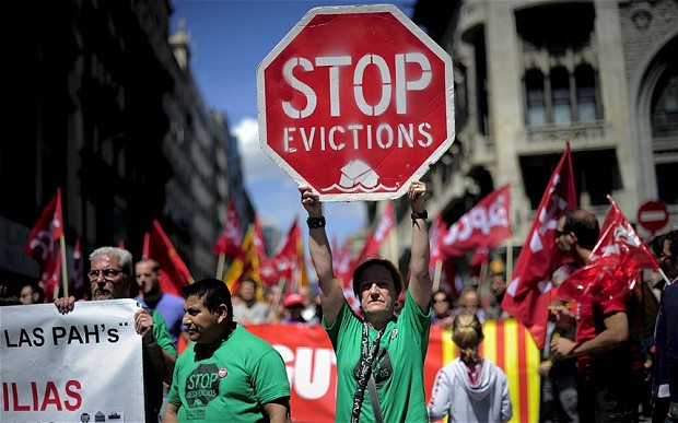 Shocking stats reveal 184 Spaniards a day lost their homes in 2013 Shocking stats reveal 184 Spaniards a day lost their homes in 2013