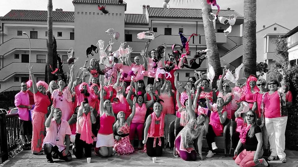 Walk for cancer with Positively Pink and Blue Walk for cancer with Positively Pink and Blue
