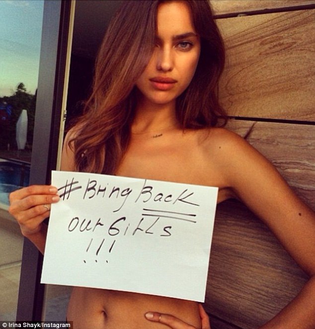 Irina Shayk ‘exploits’ campaign to return Nigerian schoolgirls Irina Shayk ‘exploits’ campaign to return Nigerian schoolgirls