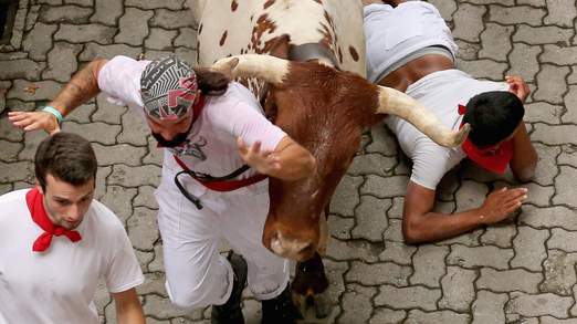British man injured during Pamplona’s Running of the Bulls British man injured during Pamplona’s Running of the Bulls