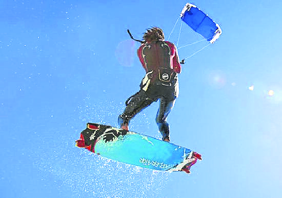 Stung into kitesurfing action in Tarifa Stung into kitesurfing action in Tarifa