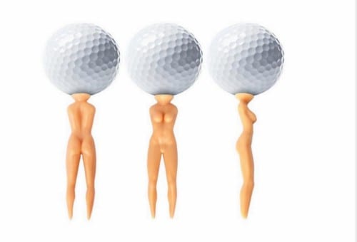 Naked woman golf tee ‘normalises abuse of women’ Naked woman golf tee ‘normalises abuse of women’