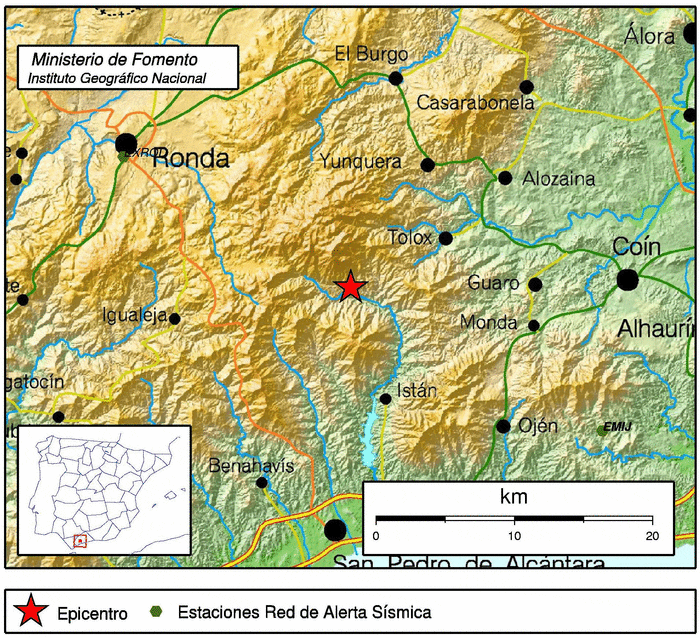 Tolox earthquake registers 3.9 on the Richter scale Tolox earthquake registers 3.9 on the Richter scale