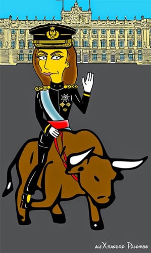 Simpsons style makeover for Queen Letizia, newest resident of Springfield Simpsons style makeover for Queen Letizia, newest resident of Springfield