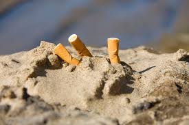 Costa del Sol littered with cigarette butts Costa del Sol littered with cigarette butts