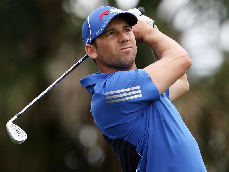 Sergio Garcia prepares to tee off for his seventh Ryder Cup Sergio Garcia prepares to tee off for his seventh Ryder Cup