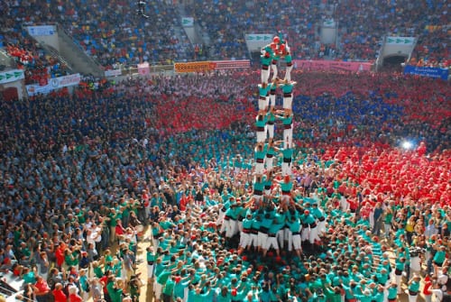 PICTURE SPECIAL: Catalan adrenaline junkies compete to build highest human towers PICTURE SPECIAL: Catalan adrenaline junkies compete to build highest human towers