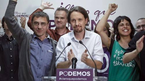 Podemos overtake leading parties in polls and prepare to vote in their government Podemos overtake leading parties in polls and prepare to vote in their government