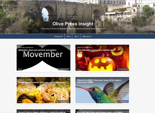The launch of a new user-generated website, Olive Press Insight (OPi) The launch of a new user-generated website, Olive Press Insight (OPi)