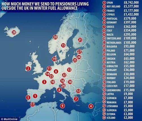 British pensioners in Spain to be frozen out by cuts to winter fuel allowance British pensioners in Spain to be frozen out by cuts to winter fuel allowance