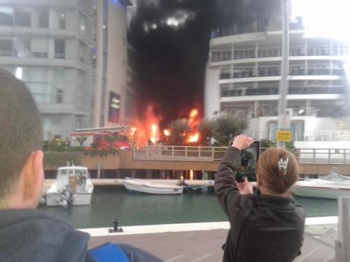 Fire at Gibraltar’s Sunborn Hotel Fire at Gibraltar’s Sunborn Hotel
