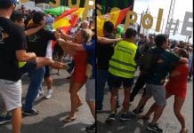 EXCLUSIVE: Gibraltar investigating ‘Spanish police officer’ who allegedly kicked British woman at border during protest