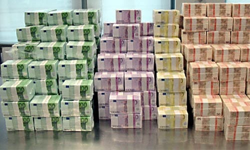 euros loads of money