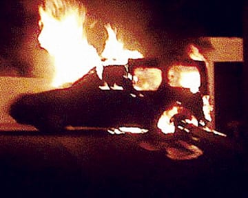 Pauls car fire