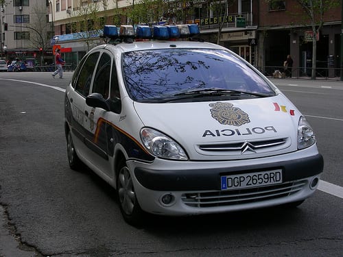Spanish police car
