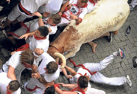 Brit describes Pamplona bull goring