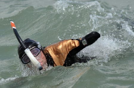 quadruple amputee completes km swim from Spain to Morocco