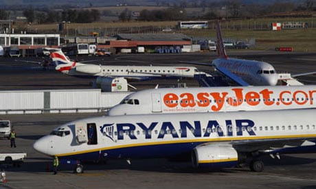 Ryanair and easyJet planes