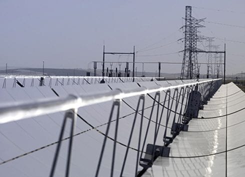 lebrija solar thermal power plant in southern andalucia