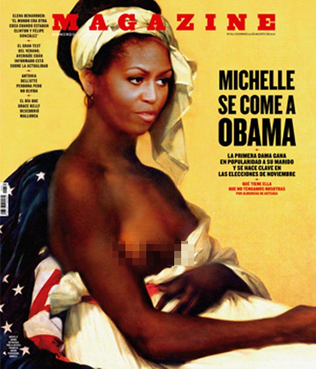 michelle obama exposed on cover of magazine
