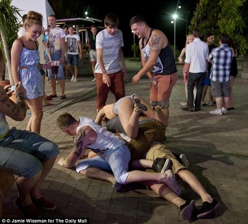 teenagers in magaluf from the daily mail