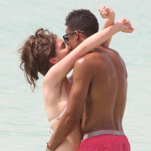 Helen Flanaghan with Scott Sinclair in Marbella e