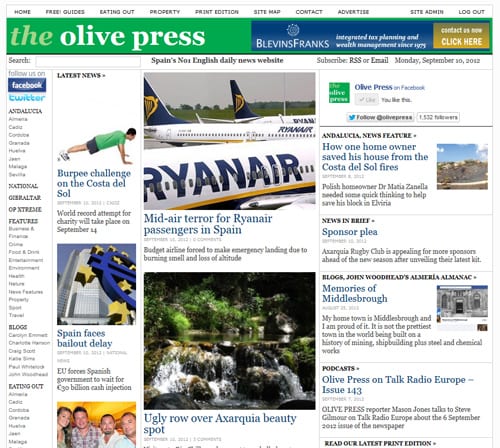 olive press website