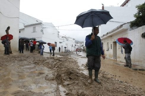 rain in malaga kills one elderly woman