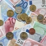 px Euro coins and banknotes