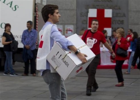 Spanish Red Cross appeals for donations e