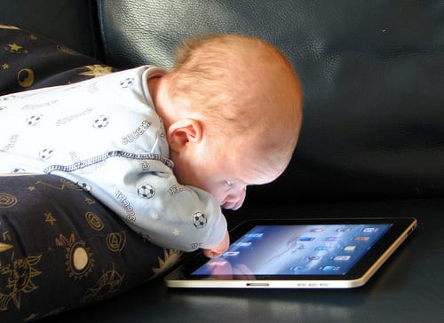 Toddler with Ipad